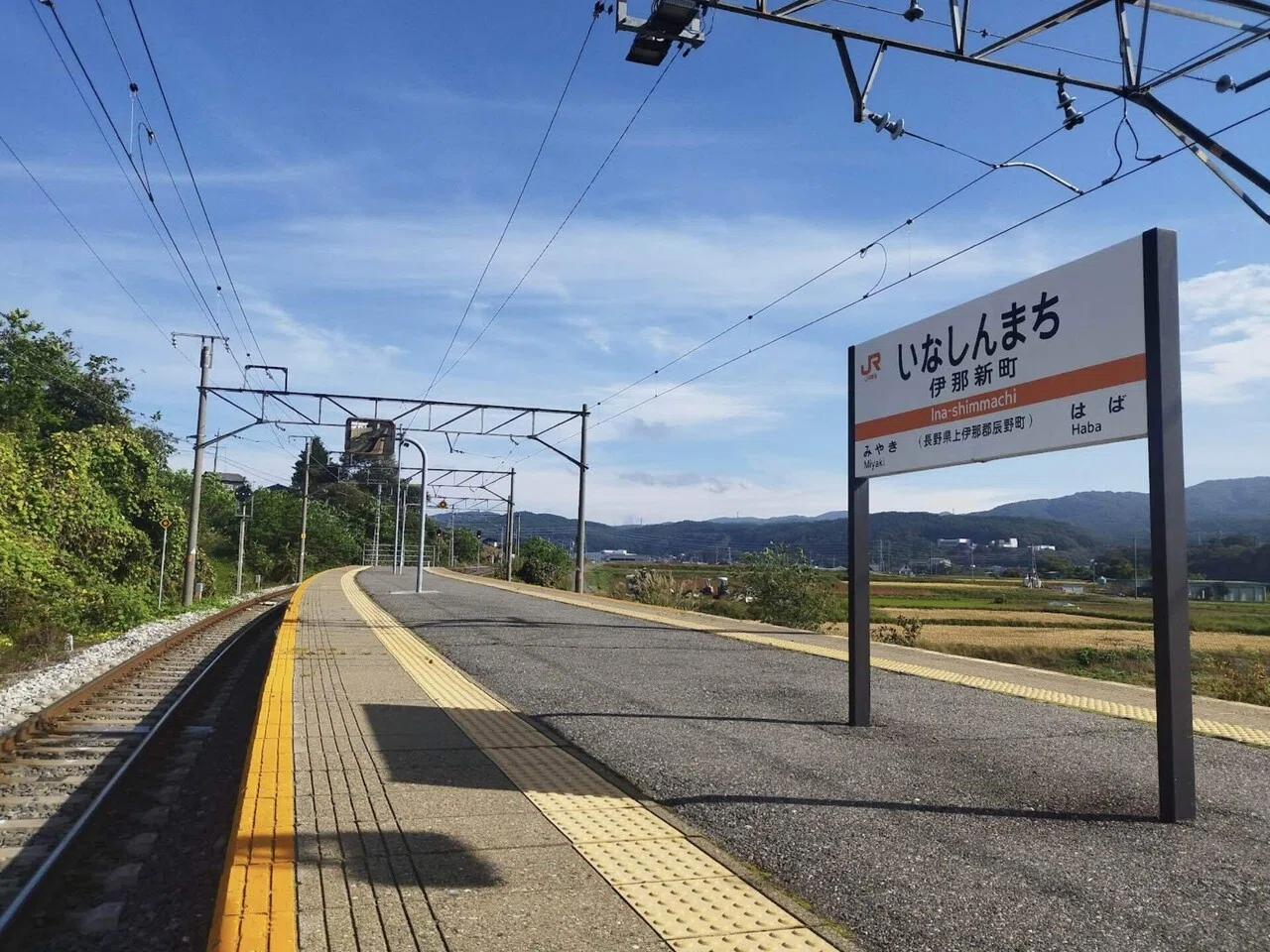飯田線各駅訪問】92 伊那新町駅｜線路と鹿