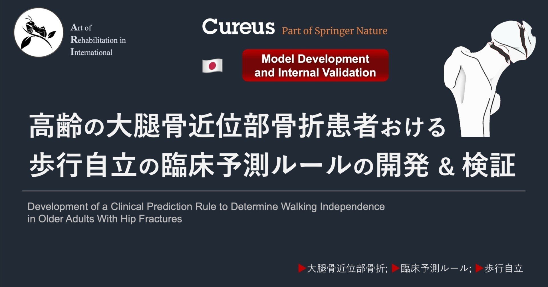 高齢の大腿骨近位部骨折患者おける歩行自立の臨床予測ルールの