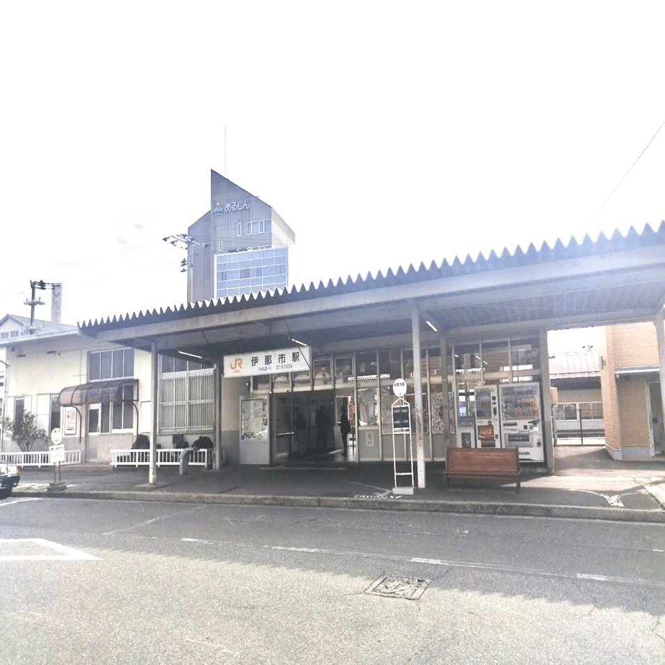 飯田線各駅訪問】84 伊那市駅｜線路と鹿