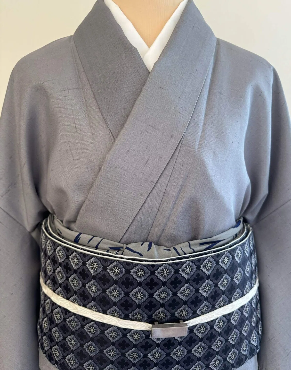 お洒落絞り付下げ紬着物｜夢吉きもの