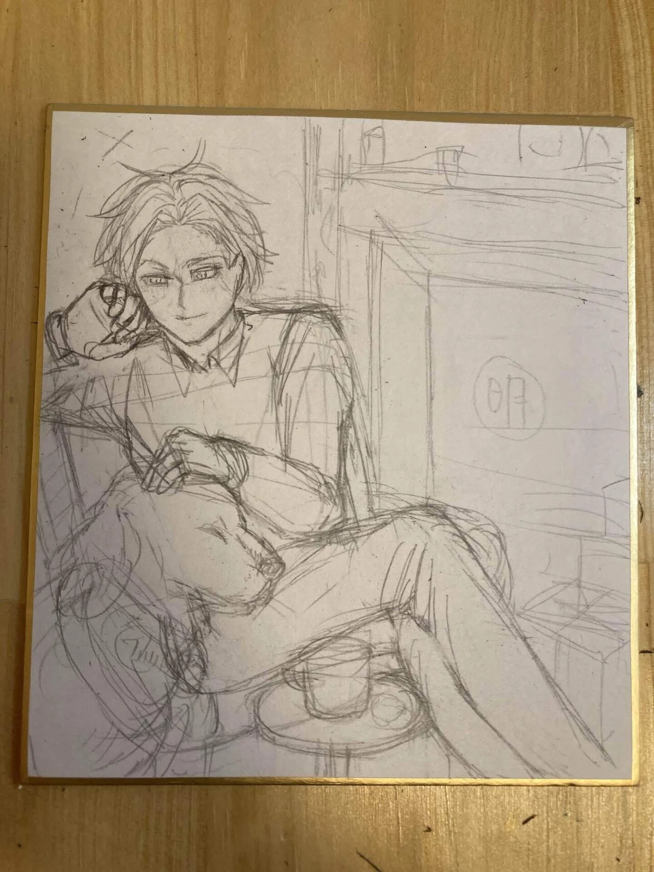 d*2様 椎野せら 直筆イラスト色紙 コミティア150 コミティア150に出す色紙③｜rosyemu