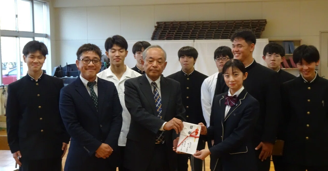 目指せ、合格！電気科、電材贈呈式！｜岩手県立黒沢尻工業高等学校