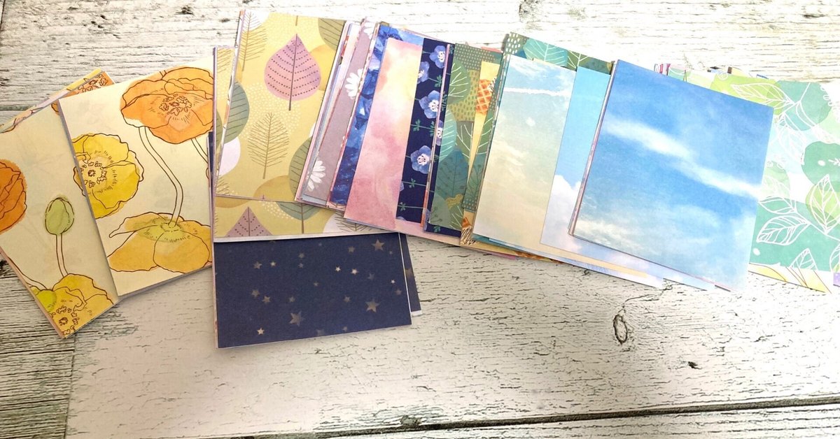 楽天市場】【公式】全部ちがう柄 デザインペーパーメモ 花 メモ帳