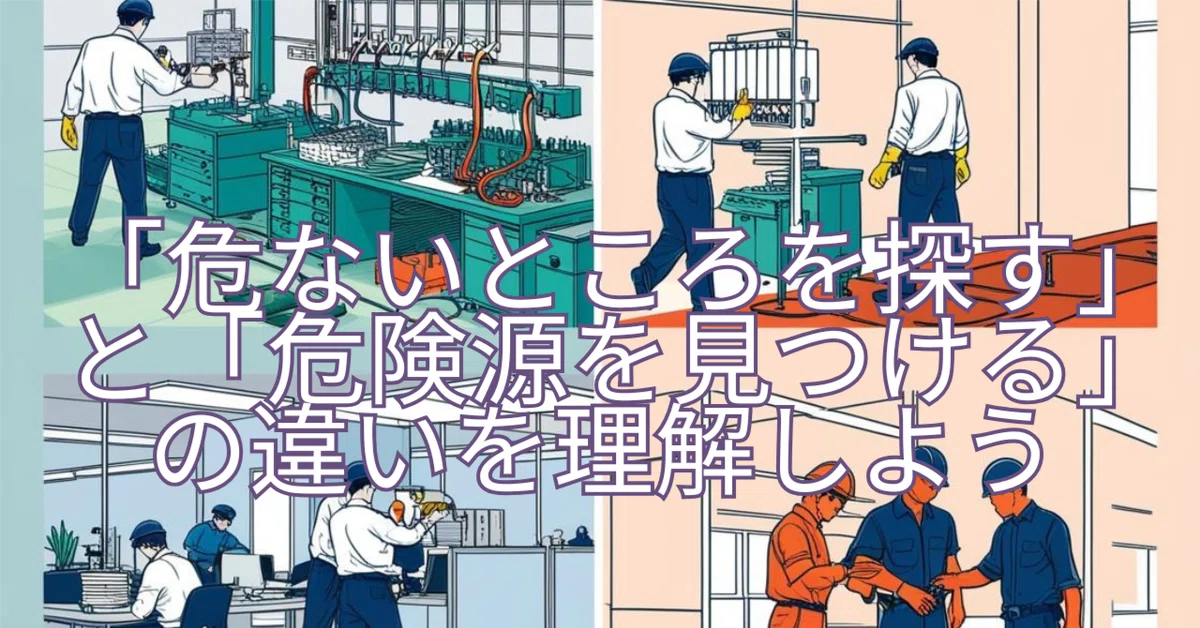 今日の安全意識を高めるヒント: 「危ないところを探す」と「危険源を見つける」の違いを理解しよう|Onicon