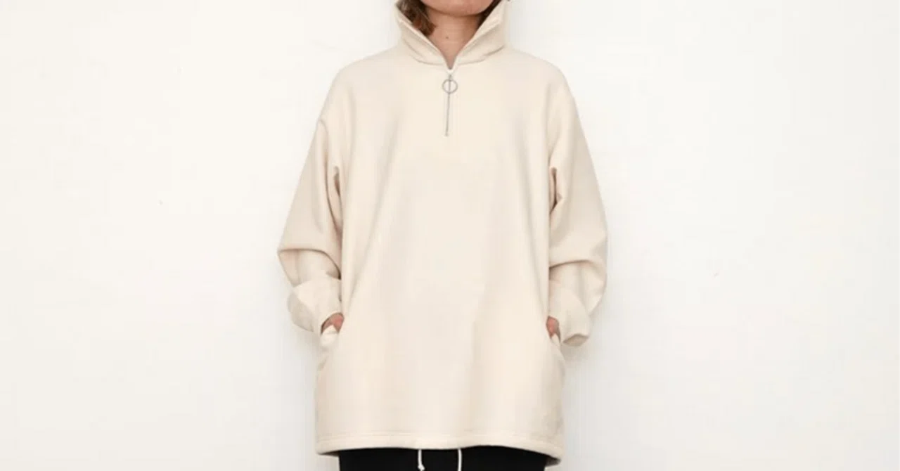 たっぷりシルエット【PHEENY】Athletic fleece half zip P/O｜THIRTY