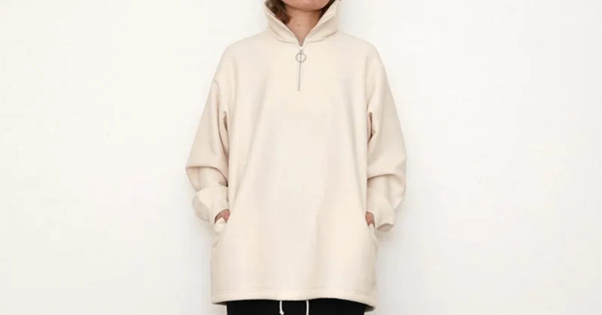 たっぷりシルエット【PHEENY】Athletic fleece half zip P/O｜THIRTY 