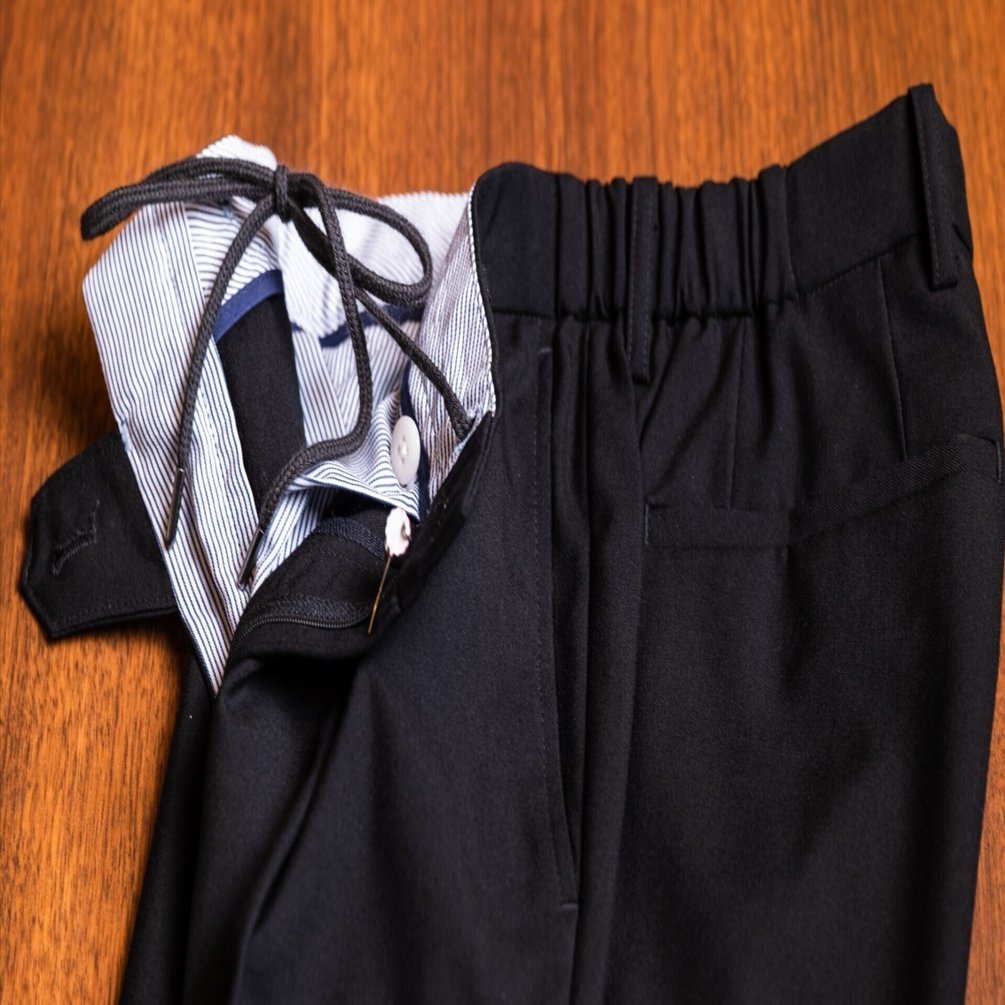 ドローコード仕様のパンツが増えてますね。｜千葉オーダースーツ専門店