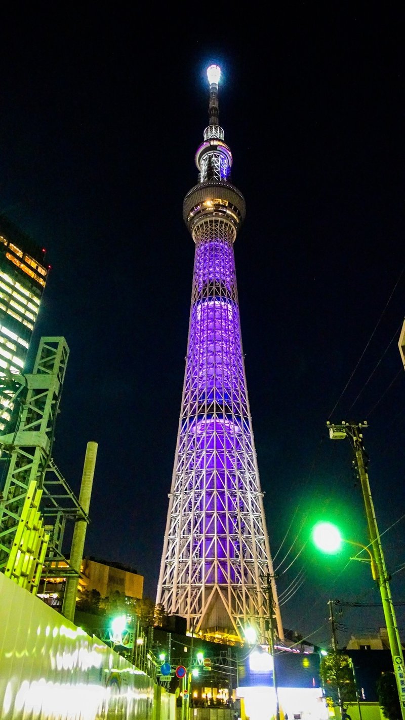 19 11 12 東京スカイツリーライトアップ Yuya Skytree Note