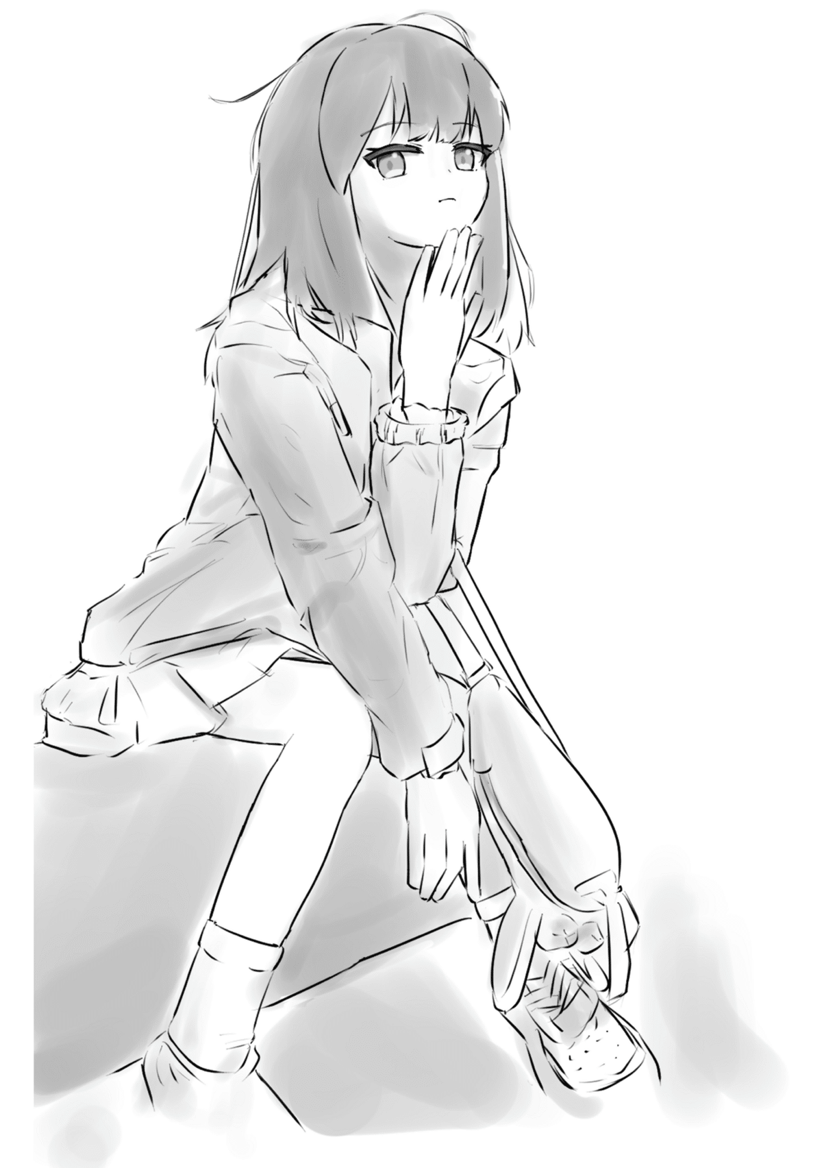 イラスト練習】写真模写？始めました｜もかな