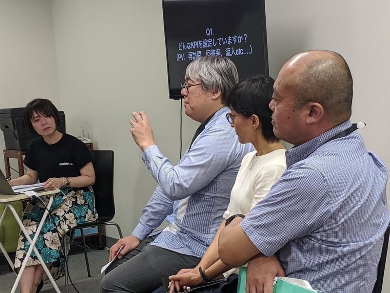 写真左:メディアジーン金沢さん 写真中央:JBpress工藤さん 写真右:時事通信社春山さん