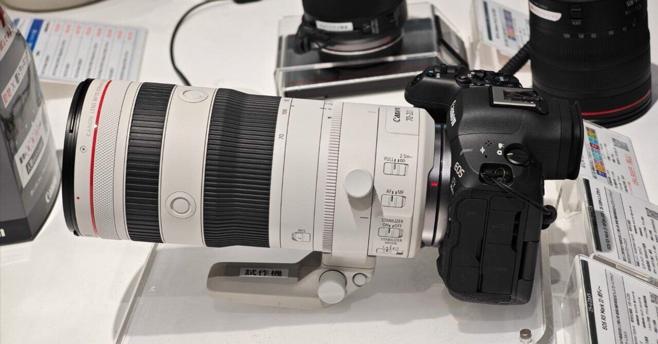 Canon「RF70-200mm F2.8 L IS USM Z」発表!! 軽いです Canon「RF70-200mm F2.8 L IS USM Z」発表!! 軽いです