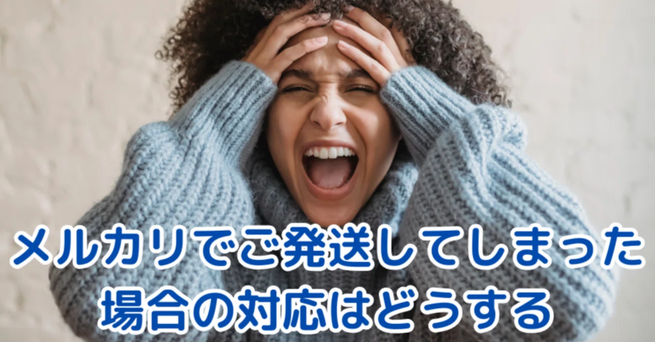 メルカリで誤発送してしまった場合の対応｜yone!