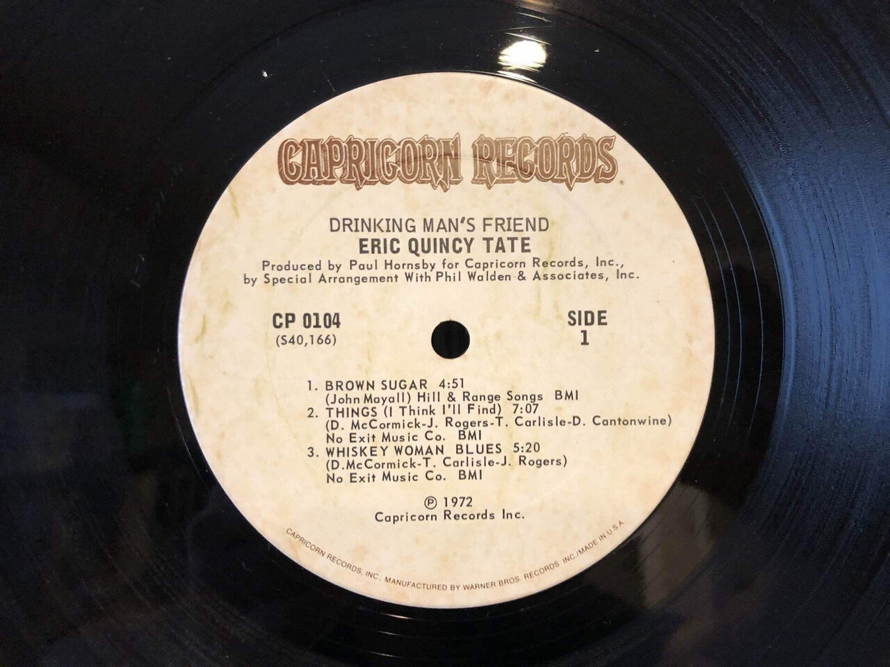 ドリンキング・マンズ・フレンド／エリック・クインシー・テイト ('72