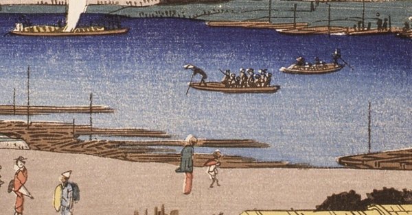 M▽歌川広重 狂歌入 東海道五十三次 二川 木版画 浮世絵 錦絵 (161) 広重浮世絵の世界〈狂歌入東海道〉｜草津宿街道交流館・史跡草津
