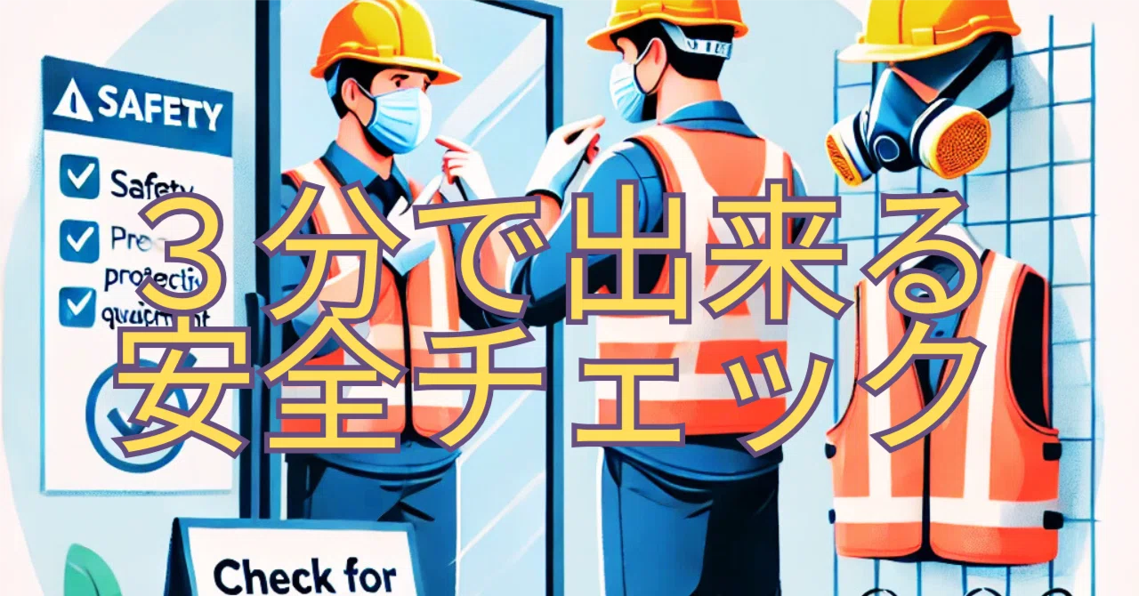今日の安全意識を高めるヒント: 「3分でできる安全チェック」|Onicon