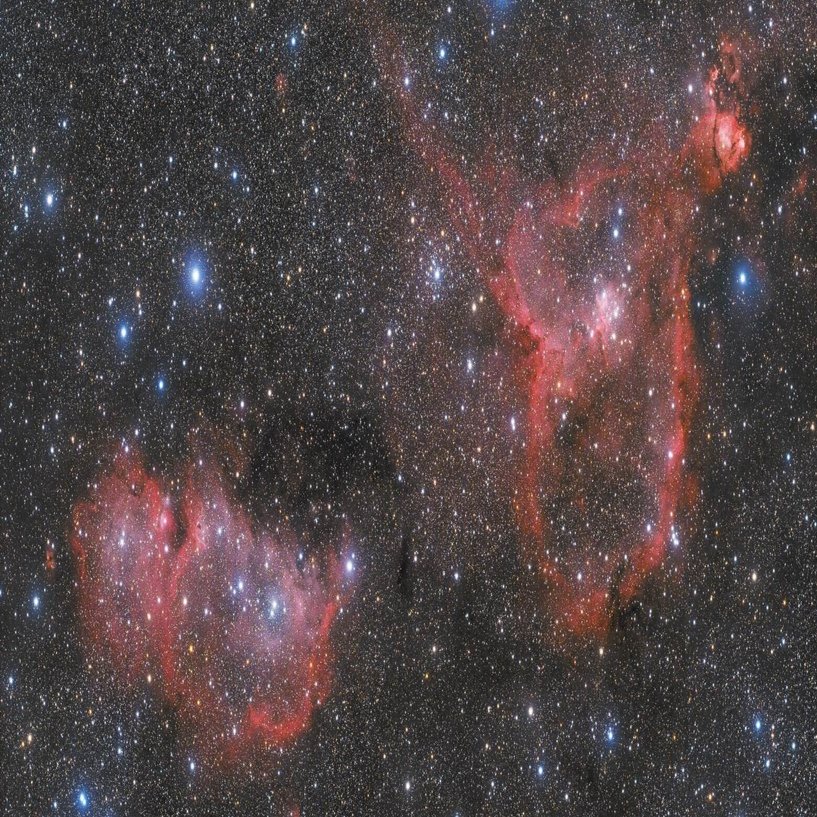 IC1848,1805 ハート&ソウル星雲｜kiy0sh