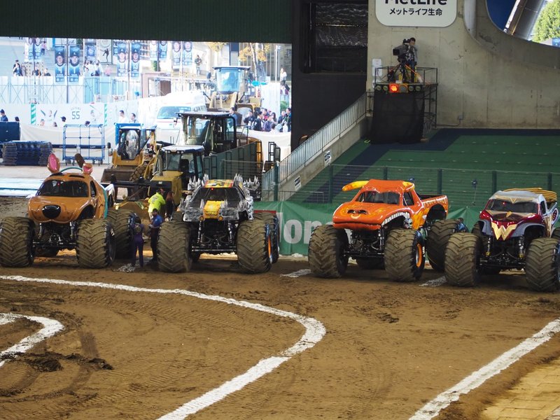 大きなトラックの曲芸 モンスタージャムに行ってきました 今井安紀 Note