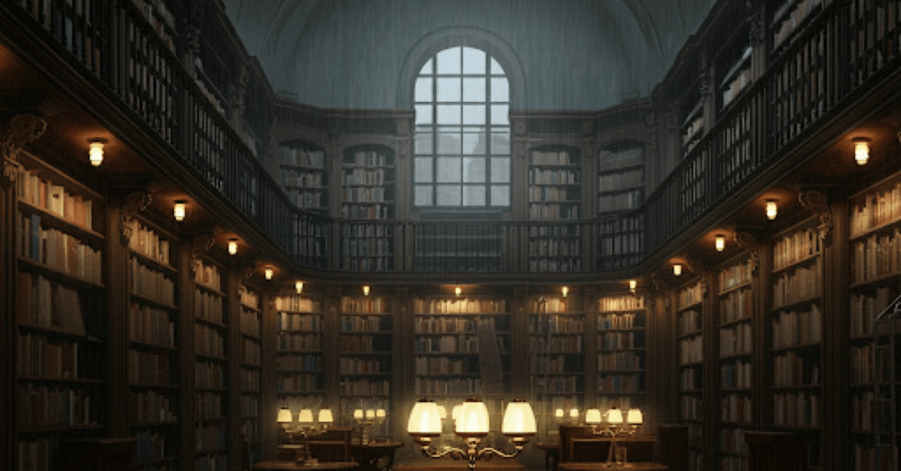 雨の日の図書館｜gecko