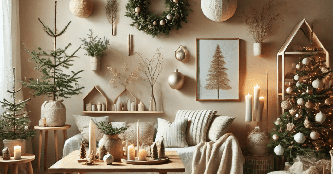 北欧風クリスマスの魅力で、心温まる冬の空間づくり｜壁飾り・壁掛け