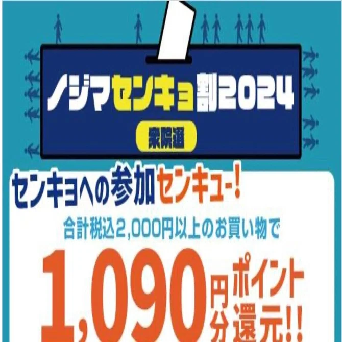 ノジマの選挙割｜ナタリー