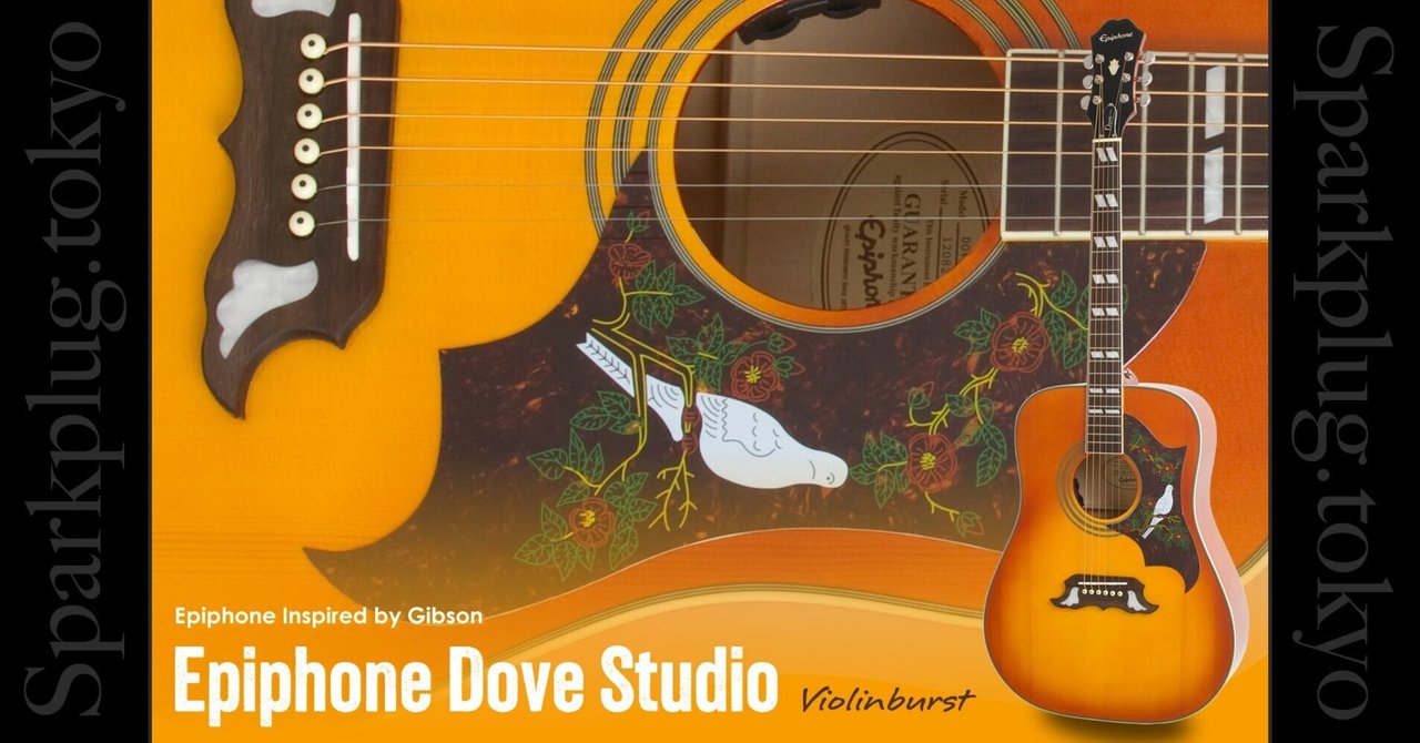 ギブソン直系エピフォンによるダヴ、「Epiphone Dove Studio