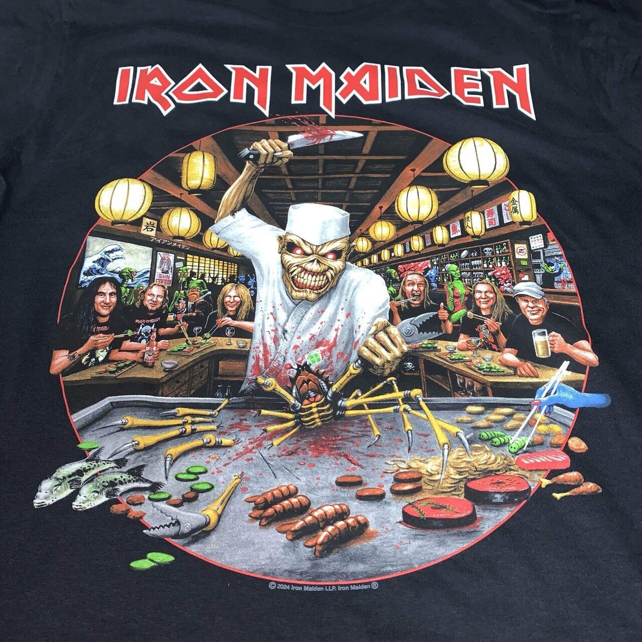 Iron Maiden サムライTシャツ 2024ツアー　Lサイズ未開封 IRON MAIDEN 2024 メキシコ・イベント Tシャツ M 新品・未開封