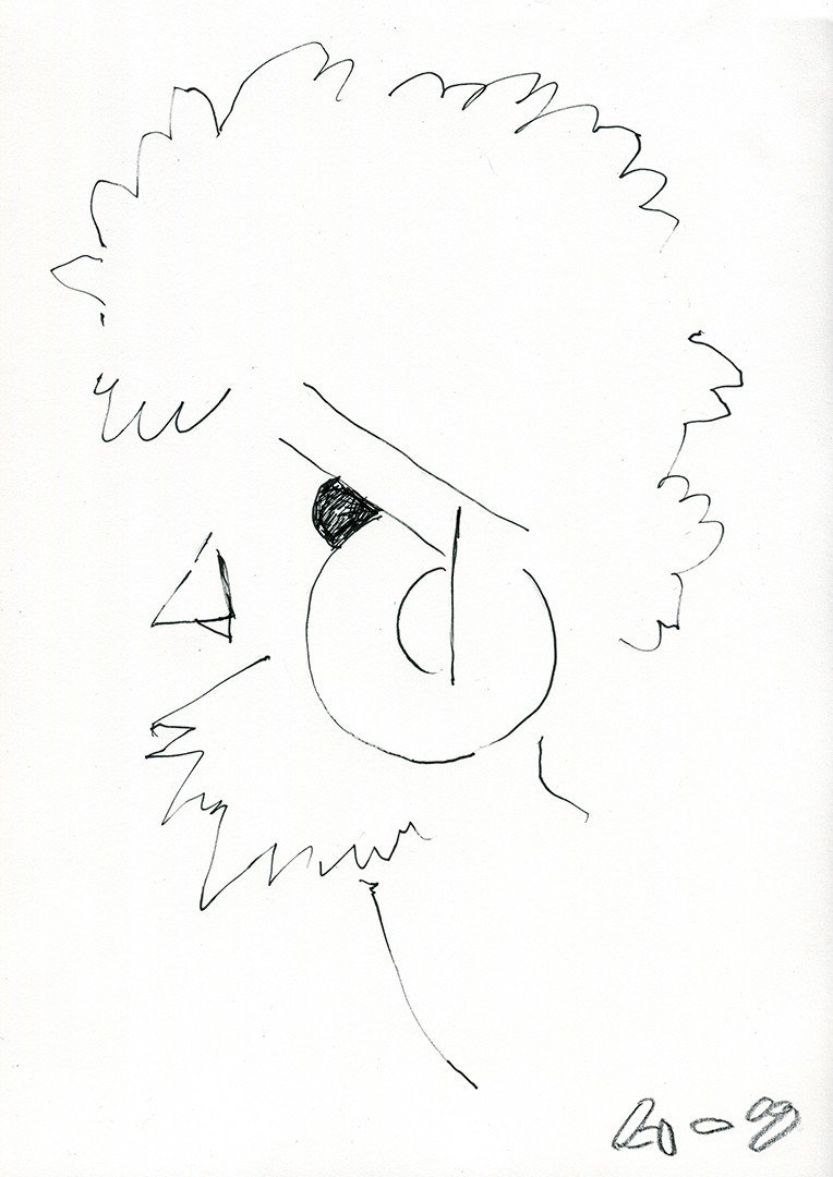 たまには 色を使わず線だけで 絵を描くのもおもしろいなぁと思うのですよね イラスト ペン 藤本 将綱 Note