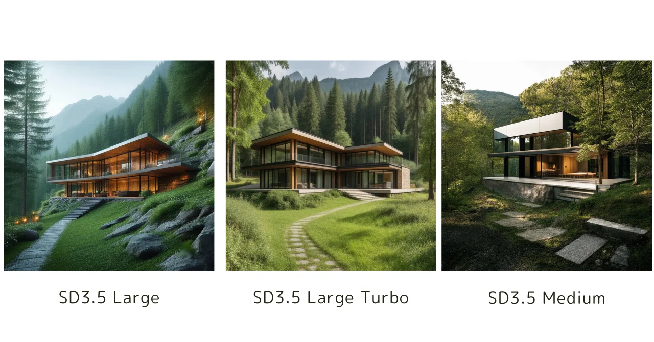 Stable Diffusion 3.5】Large、Large Turbo、Mediumを比較してみた 