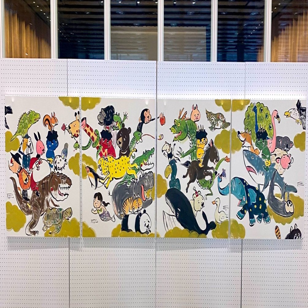 絵本作家 谷口智則さんライブペインティング＆読み聞かせ@おにクル