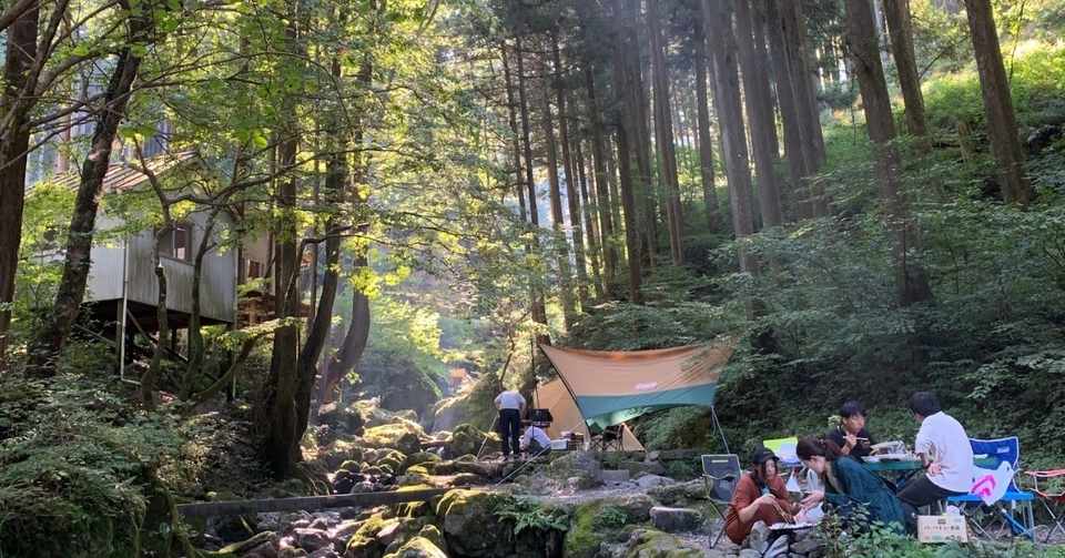 毎月ソロキャンプ 白岩渓流園 埼玉県飯能市 19年9月 おおたしじみ Note