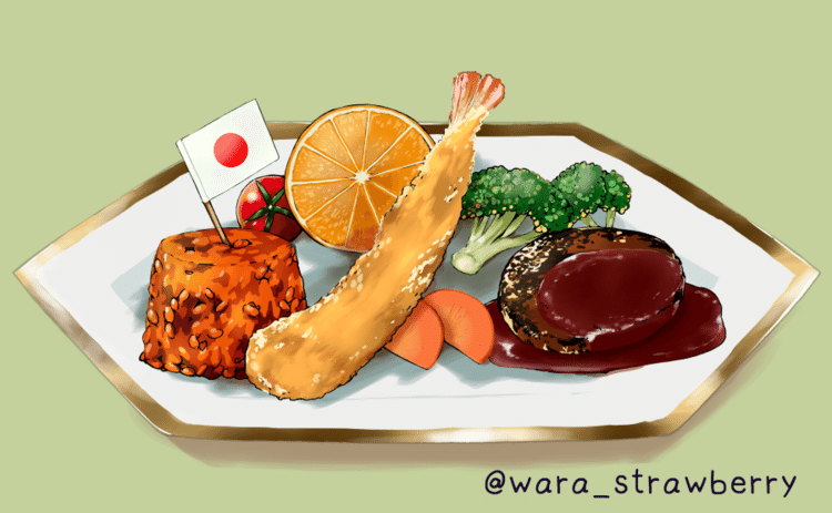 食べ物絵 19 11 Kuroink Eid Note