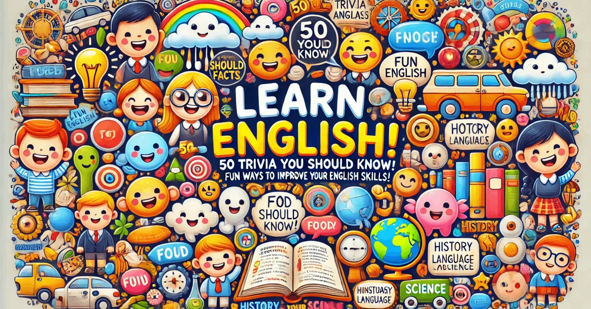 Trivial Examples Learn in English! 50 Trivia Facts Worth Knowing: Have Fun Improving ...