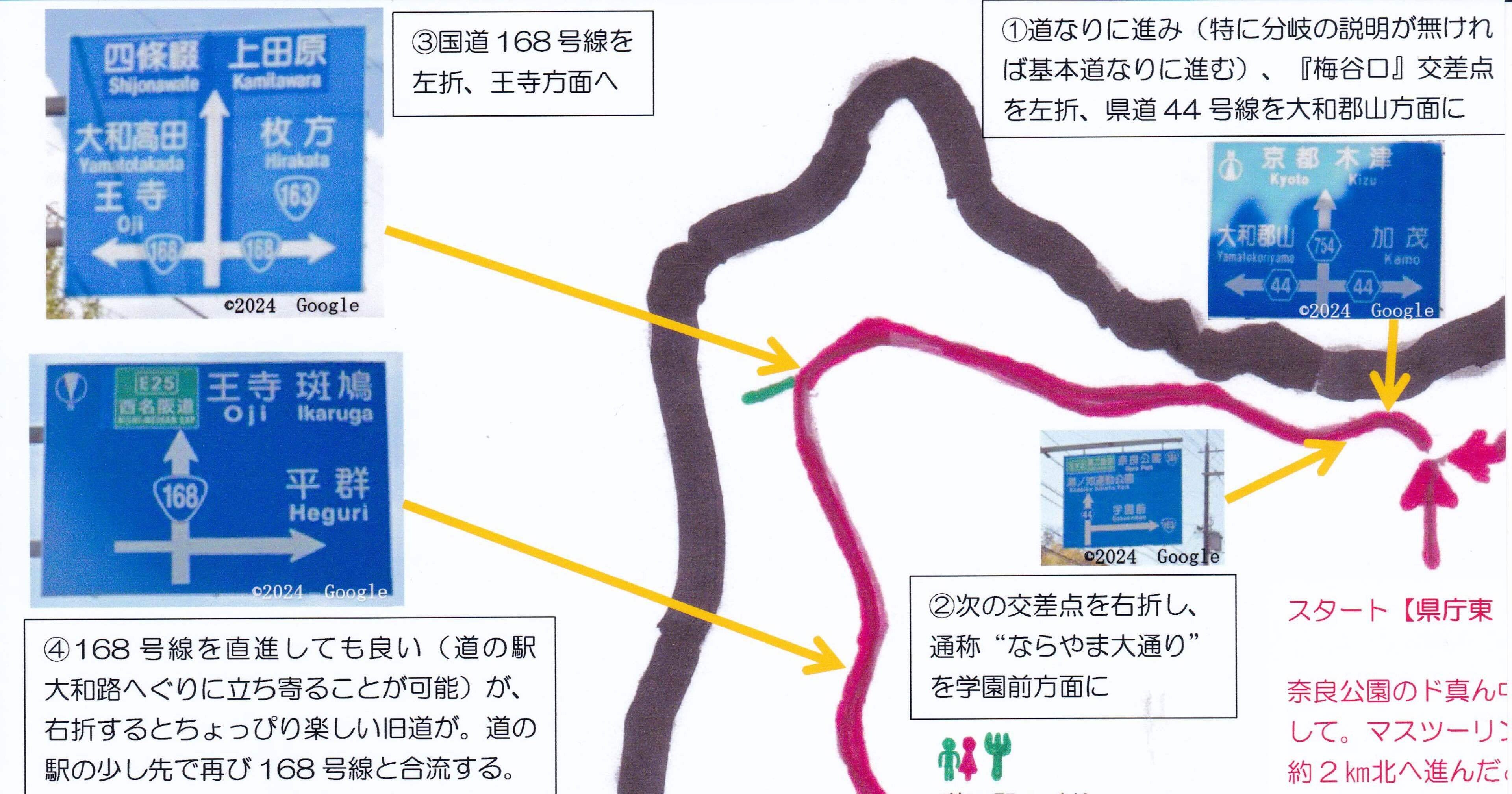 ナライチ（奈良県一周）マップ｜奥本雅史/二輪ライディングアドバイザー