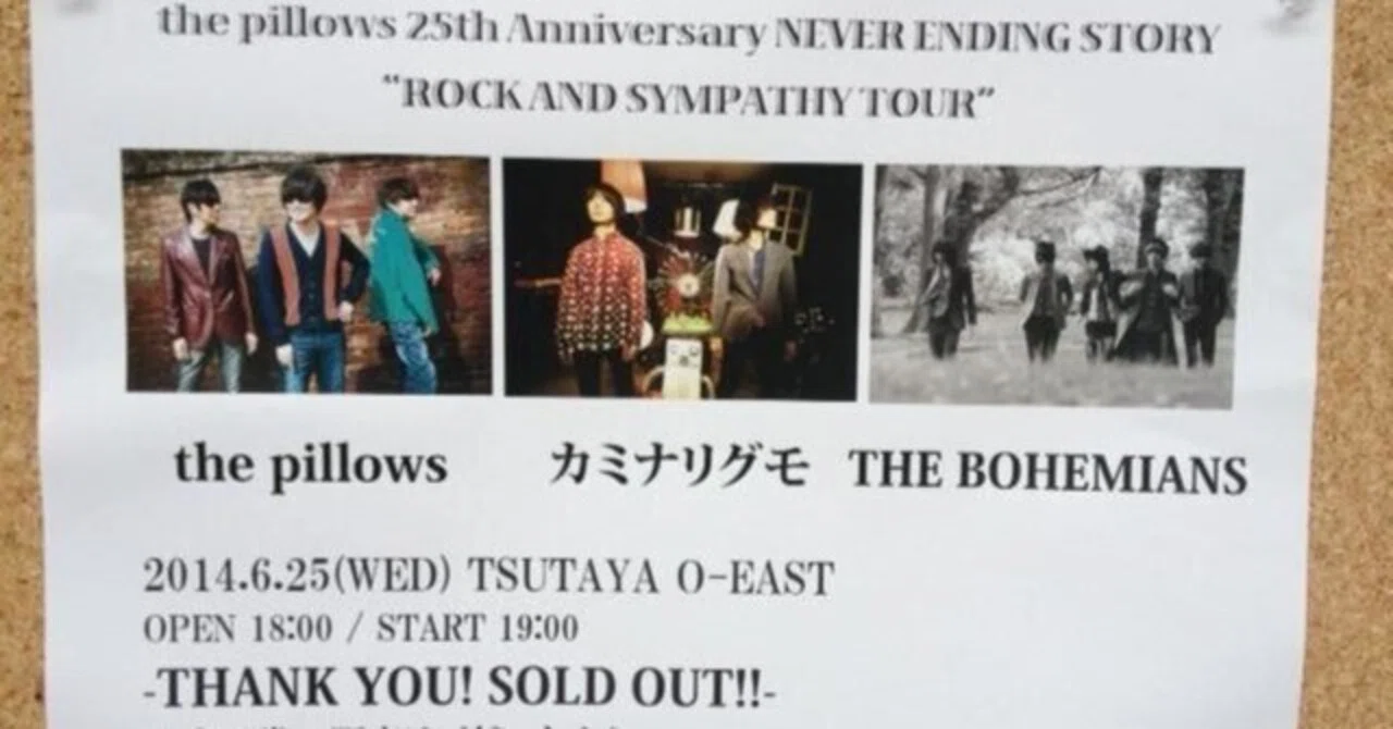 the pillows 25th Anniversary NEVER ENDING STORY “ROCK AND SYMPATHY