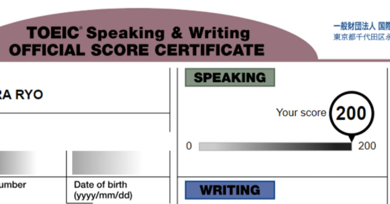 Achieving a Perfect Score on My First TOEIC Speaking Test! The