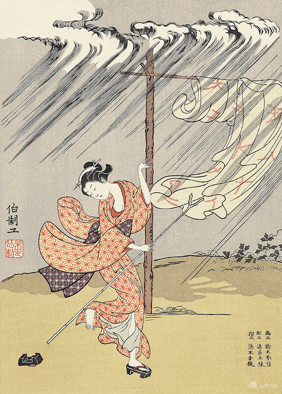 趣味 コレクション アート 美術品 絵画 原画 鈴木信 錦絵創始期の第一人者、鈴木春信。 ボストン美術館所蔵の