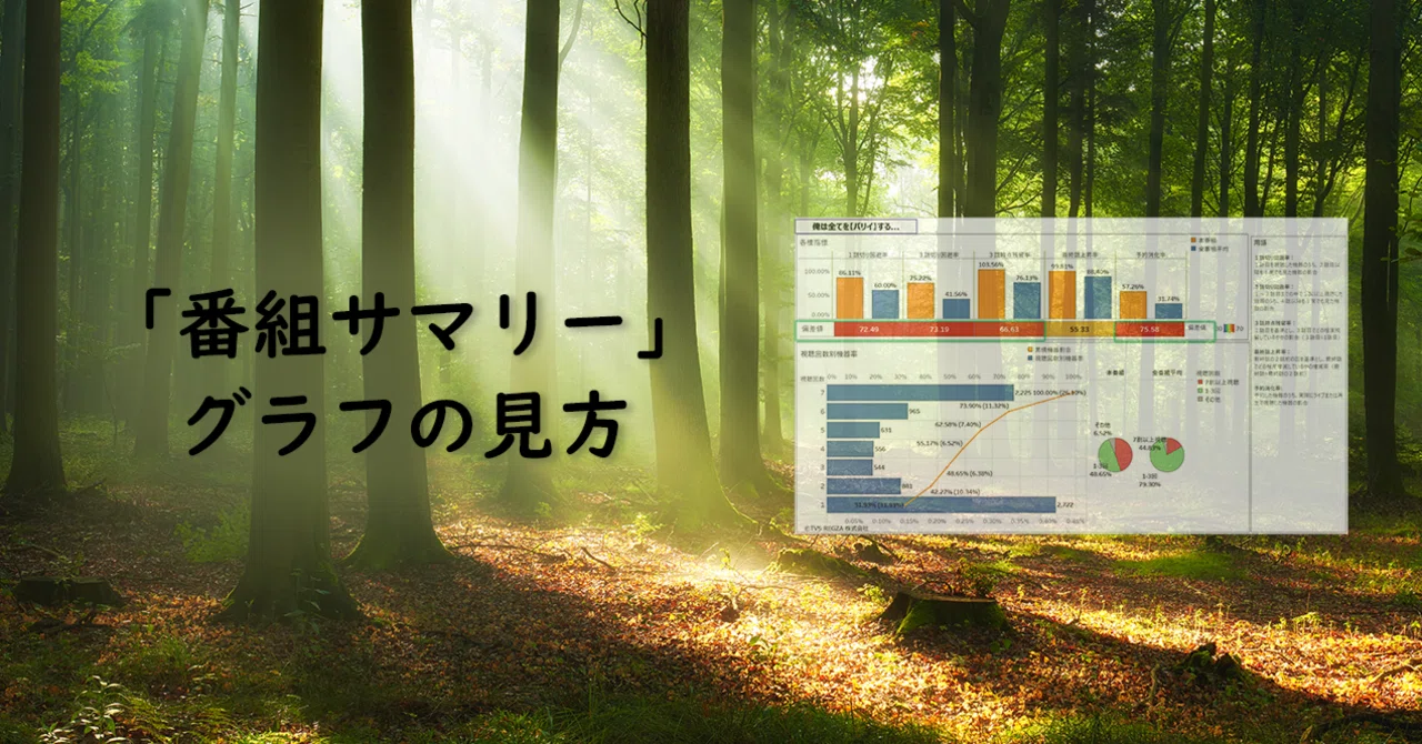 5. How to read the 'Program Summary' graph|レグザ みるコレ編集部