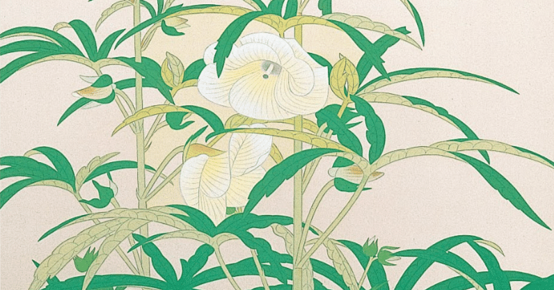 土田 麦僊】 日本画 / 紙本・彩色「木瓜に小禽」 査定 鑑定 買取 致し