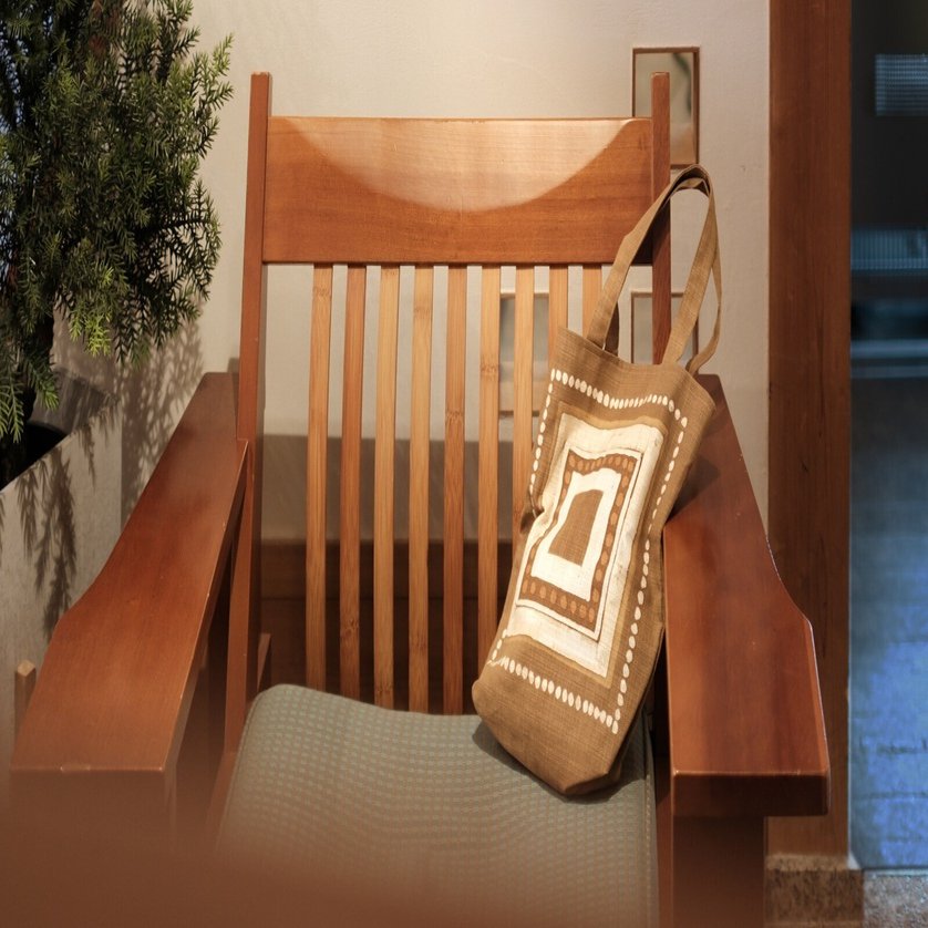 手描きろーけつ草木染め 楠木 筆箱 手描きろーけつ草木染め 楠木 筆箱