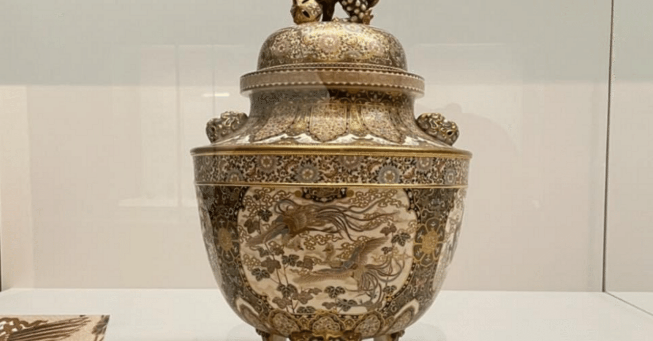 古い陶胎七宝焼錦光山の小壺/幕末明治在銘/京清水薩摩焼宗兵衛/有線陶磁胎骨董 東京国立博物館で錦光山宗兵衞作「色絵金欄手鳳凰文飾壺」がご覧になれ