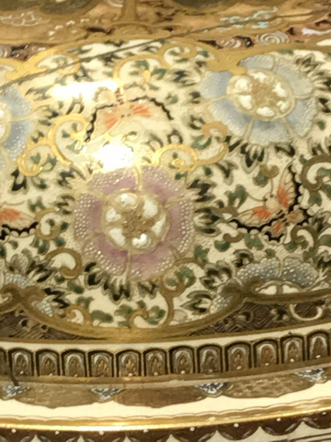 管理番号❀M170◻️⊶薩摩焼 金蒔絵 金彩 大壺 織田信長 武者 古美術 管理番号❀M170◻️⊶薩摩焼 金蒔絵 金彩 大壺 織田信長 武者 古