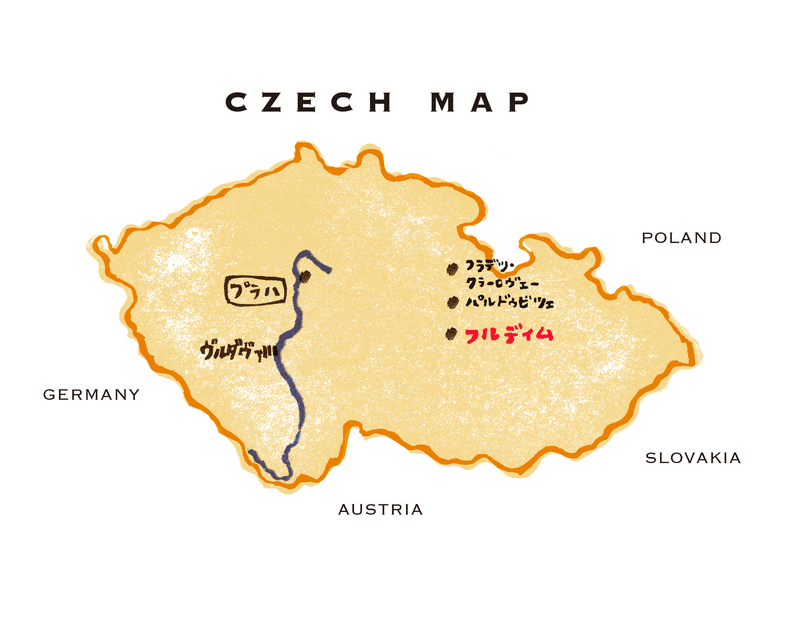 チェコ地図（フルディム）-02