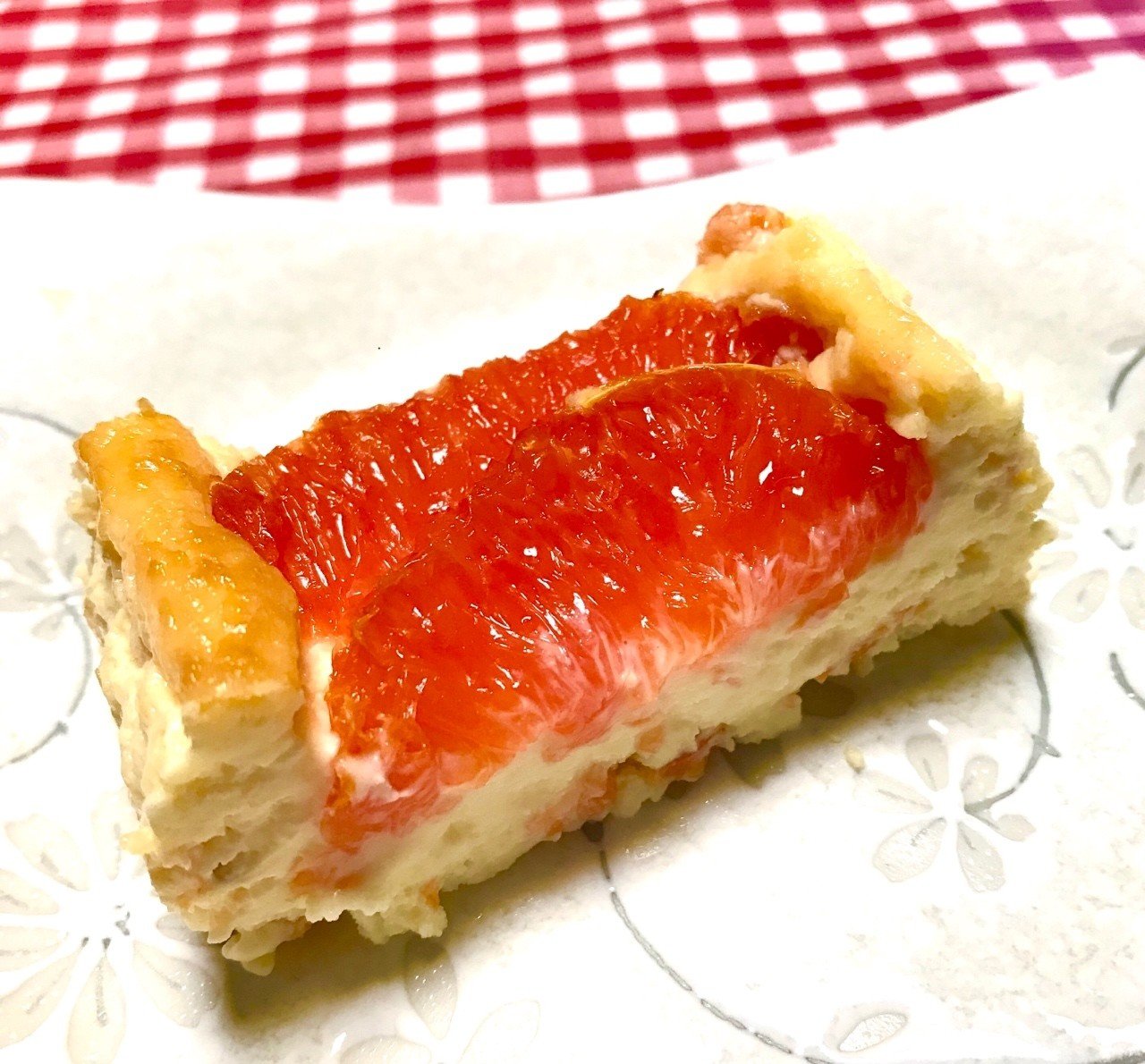 ピンクグレープフルーツチーズケーキ Eccomiyumikko Note ピンクグレープフルーツチーズケーキ Eccomiyumikko Note