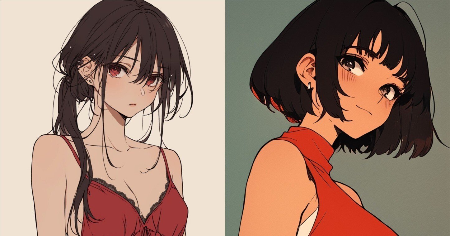 Ai♛プロフ必読ページ 画像生成AI プロンプト図鑑 0046 ラフスケッチガール（無料有）｜ぐふ