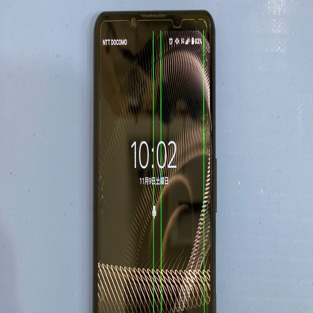 画面に縦線が入ってしまったXperia5Ⅲ｜スマホ修理工房Rinkan