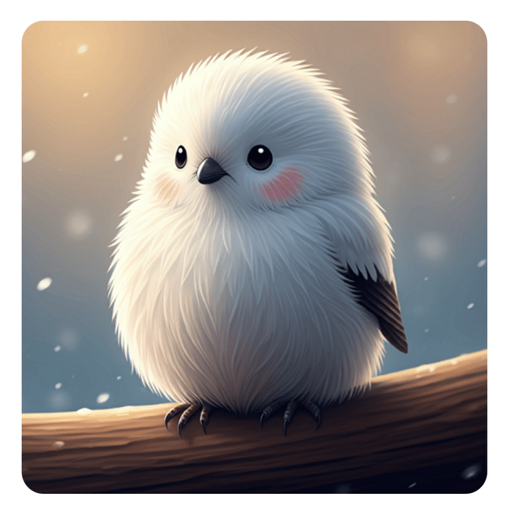 AIとお絵描き3 シマエナガ｜のんちゃ