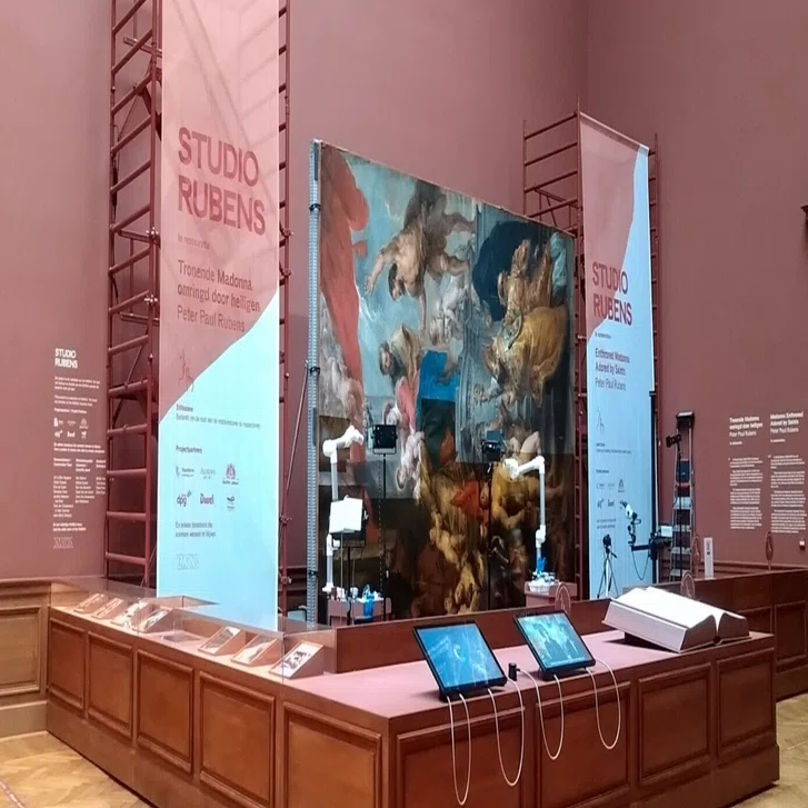 ルーベンスを公開修復しているアントワープ王立美術館~KMSKA in 