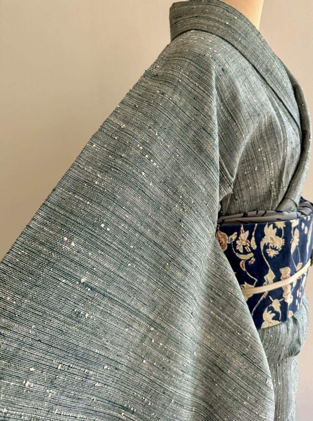 浦野理一薄緑経節着物｜夢吉きもの