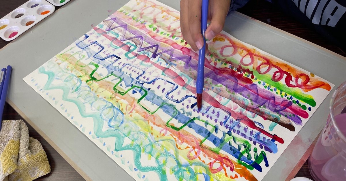 人気の雑貨がズラリ！ 絵 （公式 落書きちょう 絵画 8歳 虹 渦巻き模様 レインボー 絵画