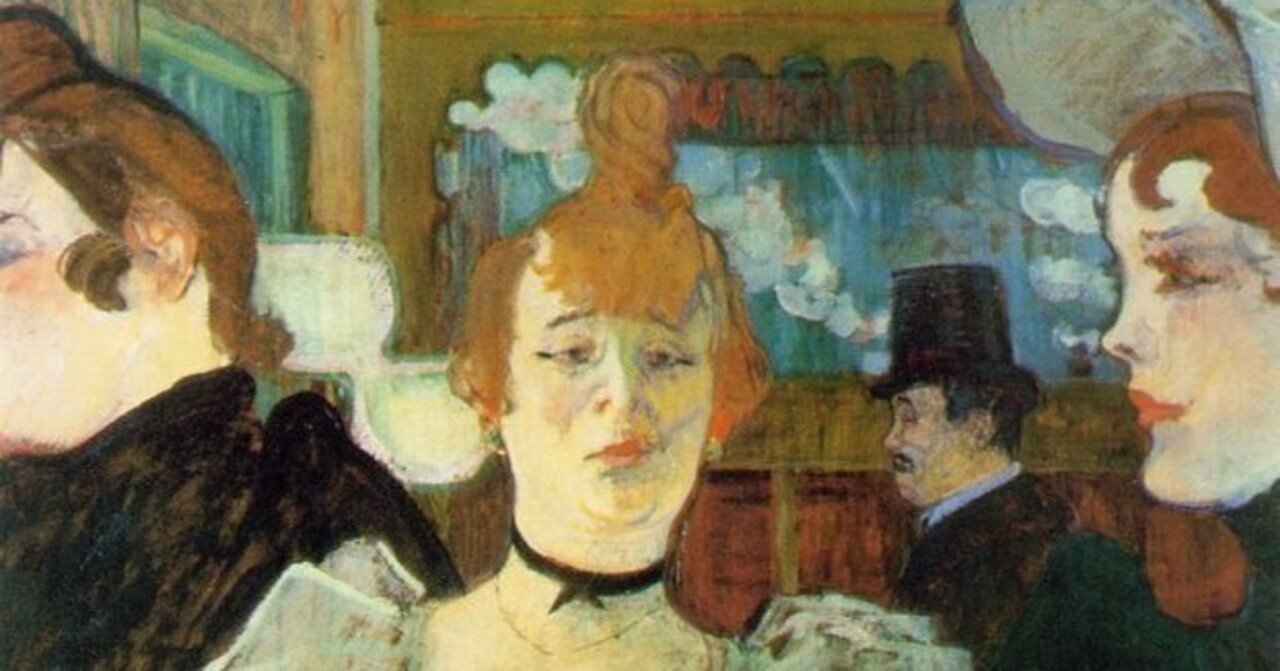 傑作絵画：ロートレック『ムーラン・ルージュに入るラ・グリュ』が傑作